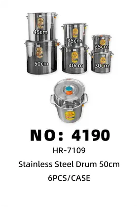 NO：4190 4.0厘无磁足尺斜桶50cm 6PCS/CASE