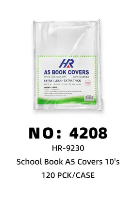 NO：4208 学生书套加厚A5 120PCK/CASE
