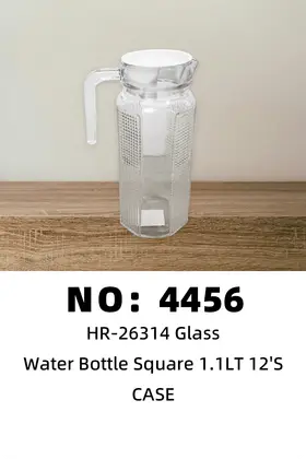 NO：4456 八角钻玻璃壶1.1LT  CASE