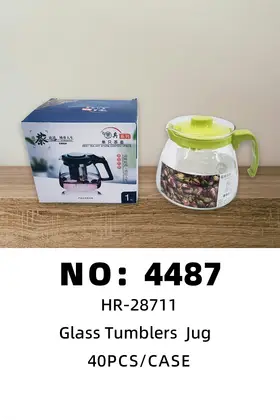 NO：4487 玻璃茶壶 40PCS/CASE