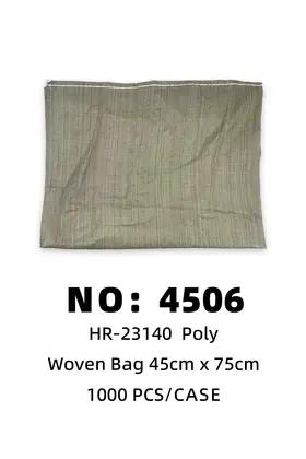 NO：4506  塑料編织袋45cm x 75cm 1000PCS/CASE