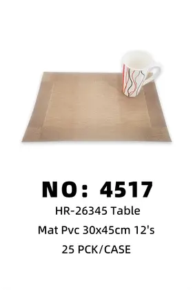 NO：4517 PVC-30x45cm特斯林餐垫 25PCK/CASE