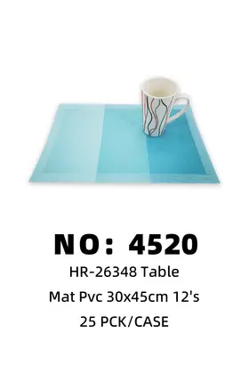 NO：4520 PVC-30x45cm特斯林餐垫 25PCK/CASE