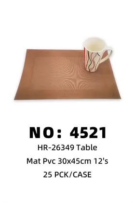 NO：4521 PVC-30x45cm特斯林餐垫 25PCK/CASE