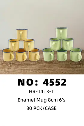 NO：4552 8cm搪瓷口杯 30PCK/CASE