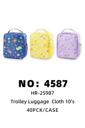 NO：4587 牛津布+格子铝膜箱包 40PCK/CASE