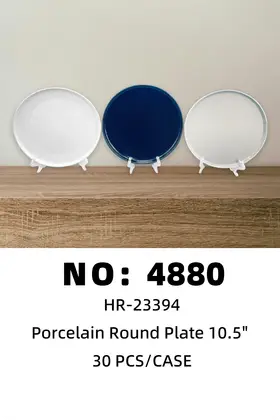 NO：4880 10.5寸立边盘 陶瓷盘 30PCS/CASE
