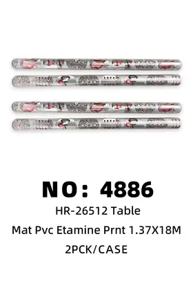 NO：4886 PVC+纱布餐垫1.37X18M 2PCK/CASE