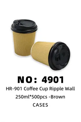 NO：4901 咖啡杯 塑料杯250ml  CASE