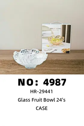 NO：4987 玻璃果盘  CASE