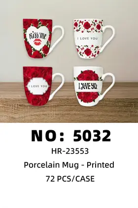 NO：5032 古形烤花杯 陶瓷杯  72PCS/CASE