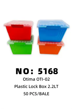 NO：5168 OTIMA塑料盒食物盒2.2L 50PCS/BALE