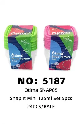NO：5187 OTIMA塑料盒饭盒 24PCS/BALE