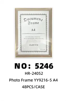 NO：5246 A4相框21*29.7 48PCS/CASE