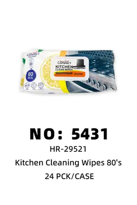 NO：5431 柠檬厨房湿巾80’s 24PCK/CASE