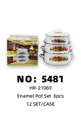 NO：5481 6pcs塘瓷锅 12SET/CASE