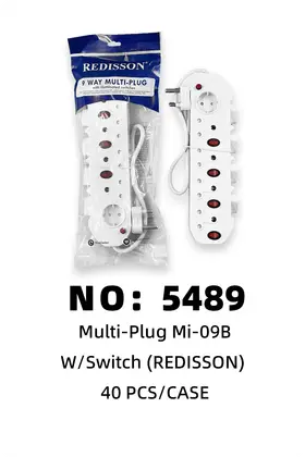 NO：5489 REDISSON Mii-07B排插 40PCS/CASE