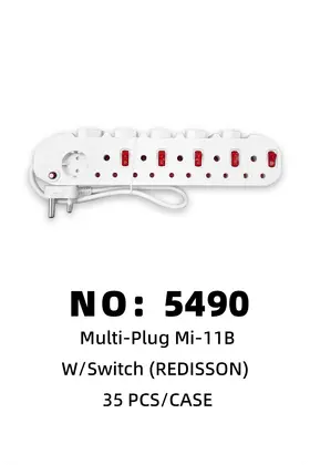 NO：5490 REDISSON 开关排插 35PCS/CASE