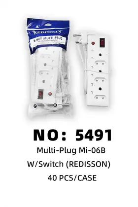 NO：5491 REDISSON 开关排插 40PCS/CASE
