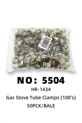 NO：5504 彩锌煤气扣 50PCK/BALE