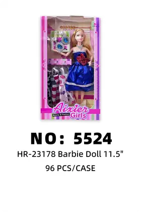 NO：5524 11.5寸实心芭比洋娃娃 96PCS/CASE