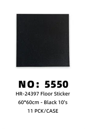 NO：5550 黑色60*60cm毛毯地贴10‘s 11PCK/CASE
