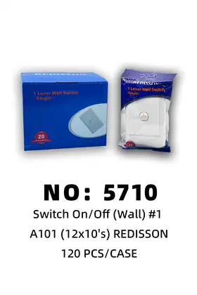 NO：5710 REDISSON一开墙开关 120PCS/CASE