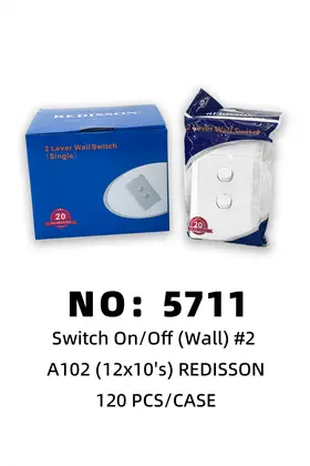 NO：5711 REDISSON二开墙开关 120PCS/CASE
