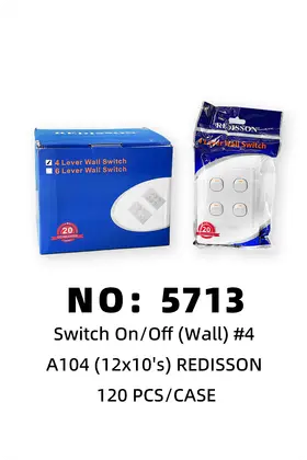 NO：5713 REDISSON四开墙开关 120PCS/CASE