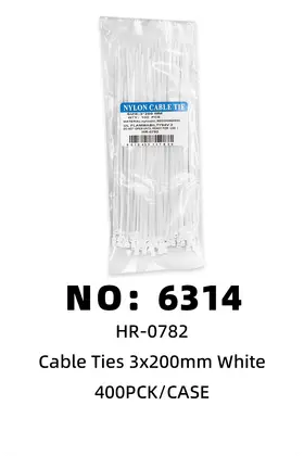 NO：6314 白色扎带 400PCK/CASE