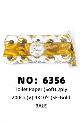 NO：6356 toilet paper 厕纸 纸巾 BALE