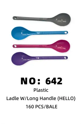 NO：642 HELLO塑料勺子 160PCS/BALE