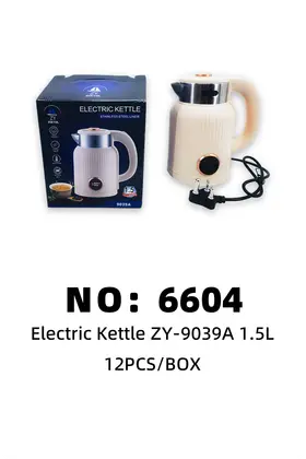 NO：6604 烧水壶 电热水壶1.5L 12PCS/BOX