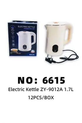 NO：6615 烧水壶 电热水壶1.7L 12PCS/BOX