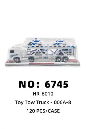 NO：6745 拖车玩具车警车 120PCS/CASE