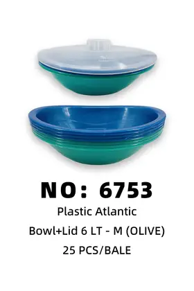 NO：6753 olive 塑料沙拉盆 20PCS/BALE