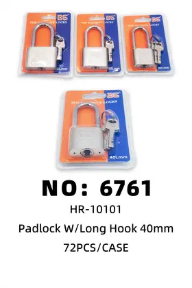 NO：6761 长梁锁40mm 72PCS/CASE