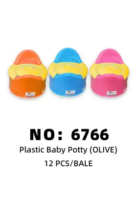 NO：6766 OLIVE小孩尿椅 塑料椅 12PCS/BALE