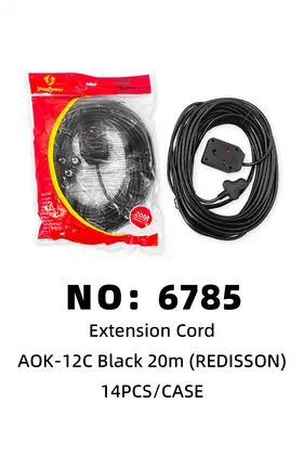NO：6785 REDISSON黑色延长线 14PCS/CASE