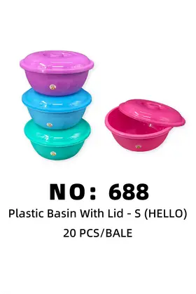NO：688 HELLO 小号沙拉盆 20PCS/BALE