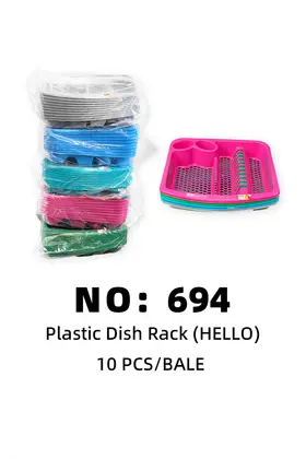 NO：694 hello 塑料碗架 10PCS/BALE
