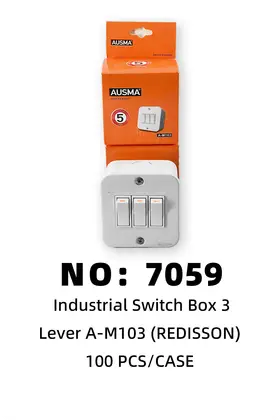 NO：7059 REDISSON三开+开关盒2*2 100PCS/CASE
