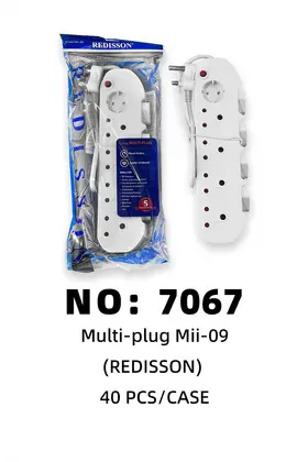 NO：7067 REDISSON 开关排插 40PCS/CASE