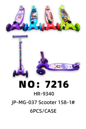 NO：7216 发光轮塑料滑板车 6PCS/CASE
