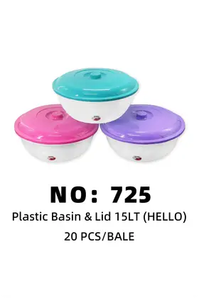 NO：725 HELLO 15LT沙拉盆 20PCS/BALE