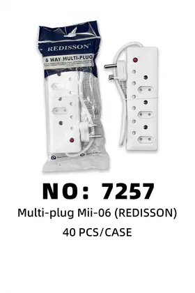 NO：7257 REDISSON 开关排插 40PCS/CASE