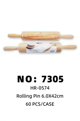 NO：7305 木擀面杖6.0*42 60PCS/CASE