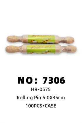 NO：7306 木擀面杖5.0*35  100PCS/CASE