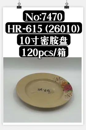 NO：7470 密胺盘10寸 120PCS/CASE