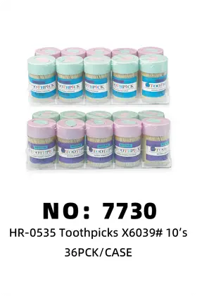 NO：7730 大拇指牙签 36PCK/CASE
